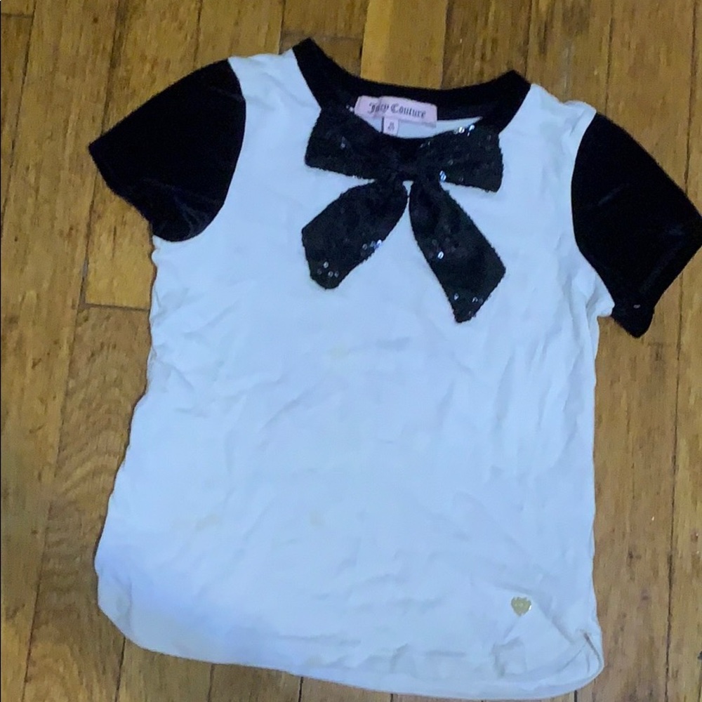 Juicy Couture girls bow top